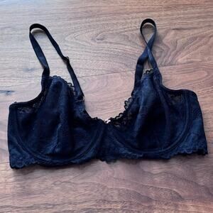 Savage X Elegant Black Lace underwire Bra